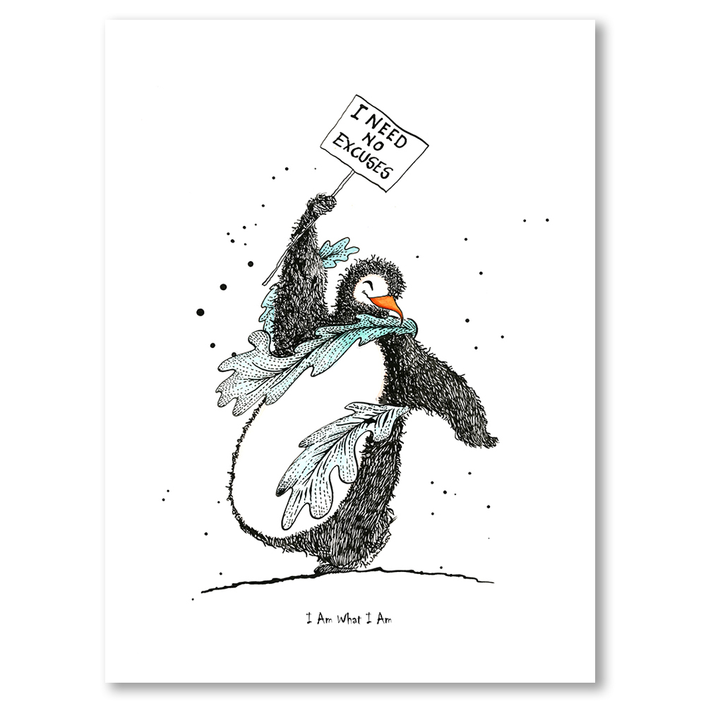 Penguins-i-am-what-i-am-mike-jackson-art