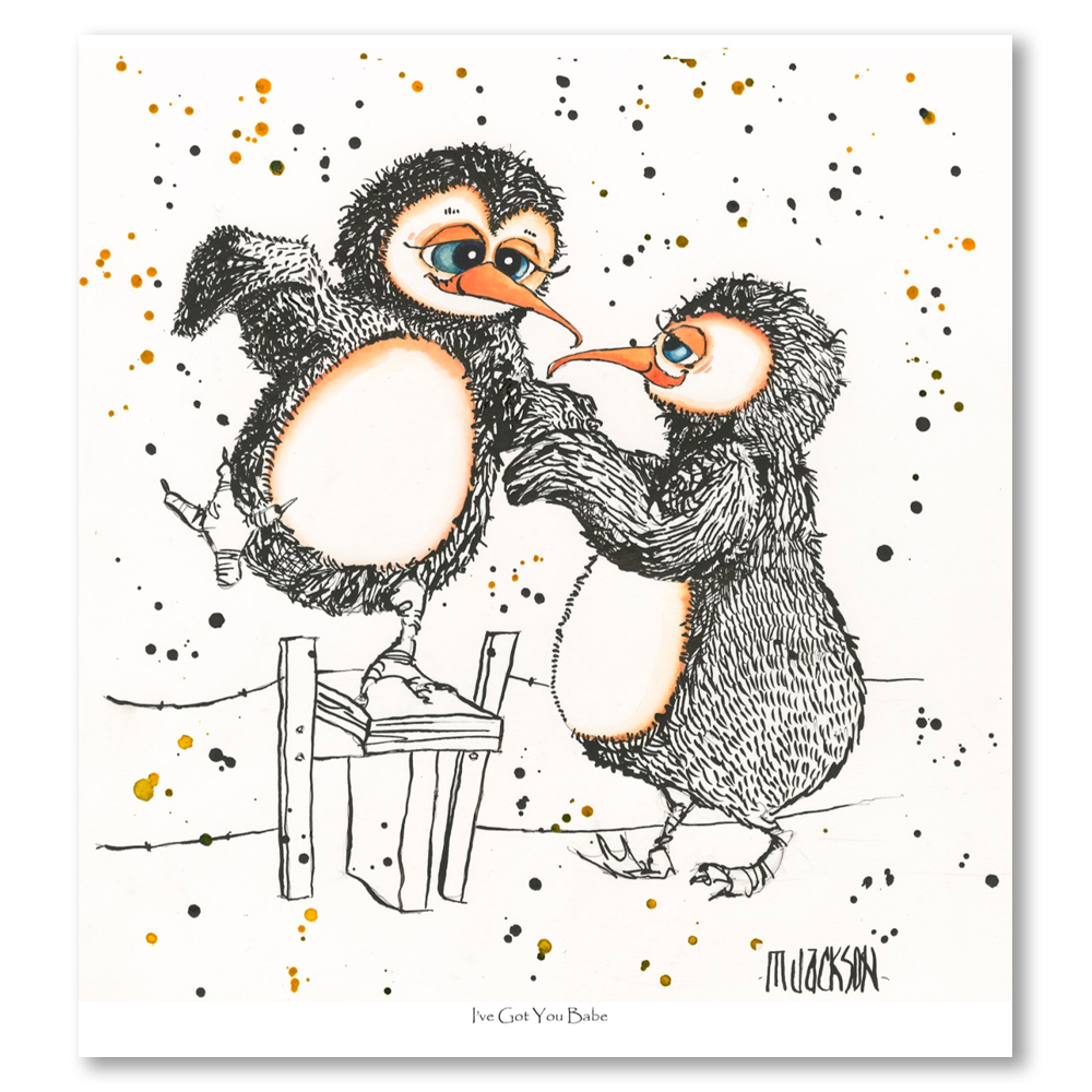 Penguins-i,ve-got-you-babe-mike-jackson-art