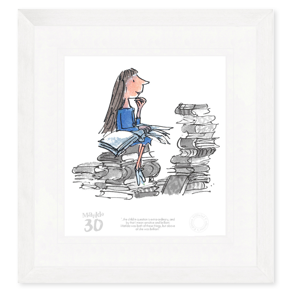 The-Child-in-Question-is-Extra-Ordenery-Matilda-Roald-Dahl-Quentin-Blake-official-collectors-edition-framed