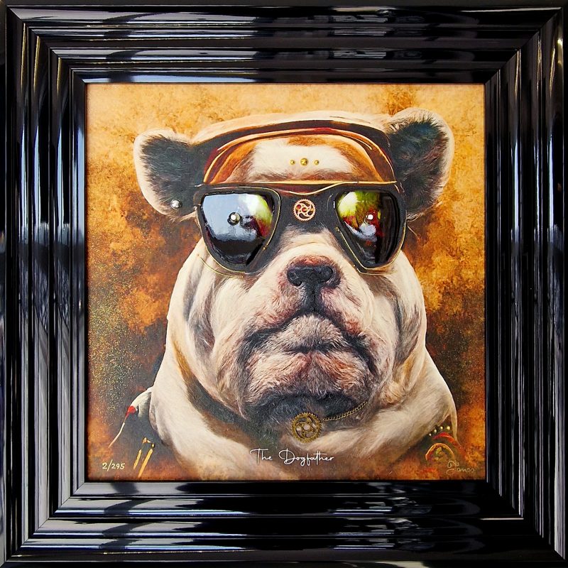 the-dogfather-james-steampunk-framed-wall-art-prints