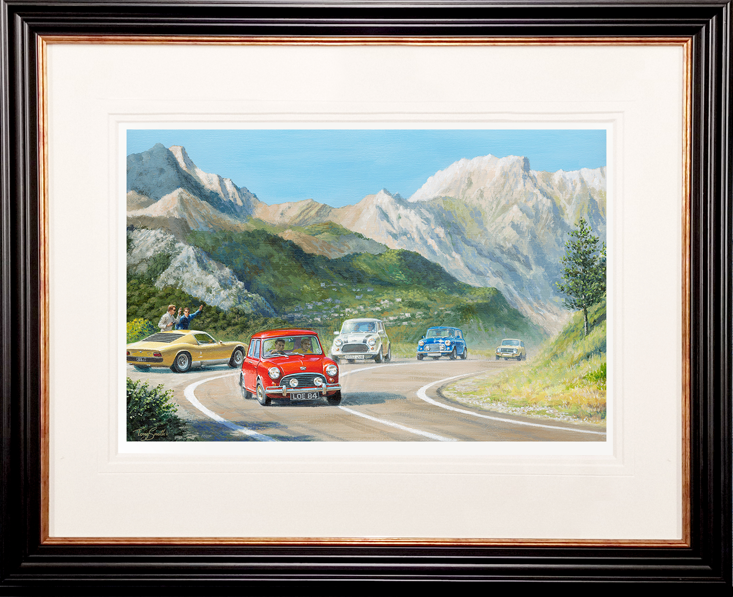 The Italian Job Lives 1 Tony Smith art framed Haddon Galleries