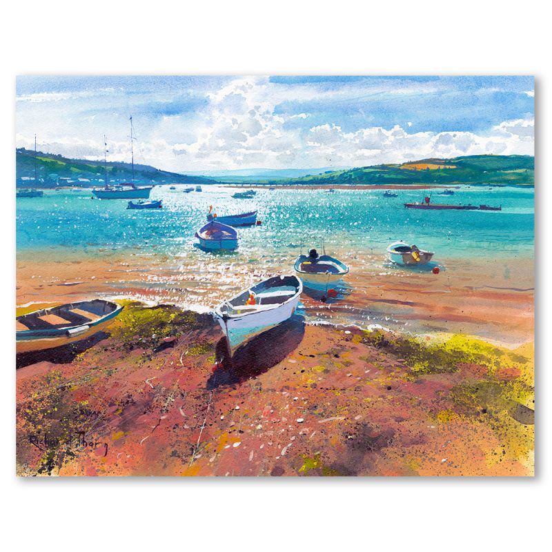 estuary-evening-richard-thorn-art-landscape-nature-riverscape-seascapes-framed-wall-art-prints-devon-cornwall-woodland-english-countryside-limited-edition