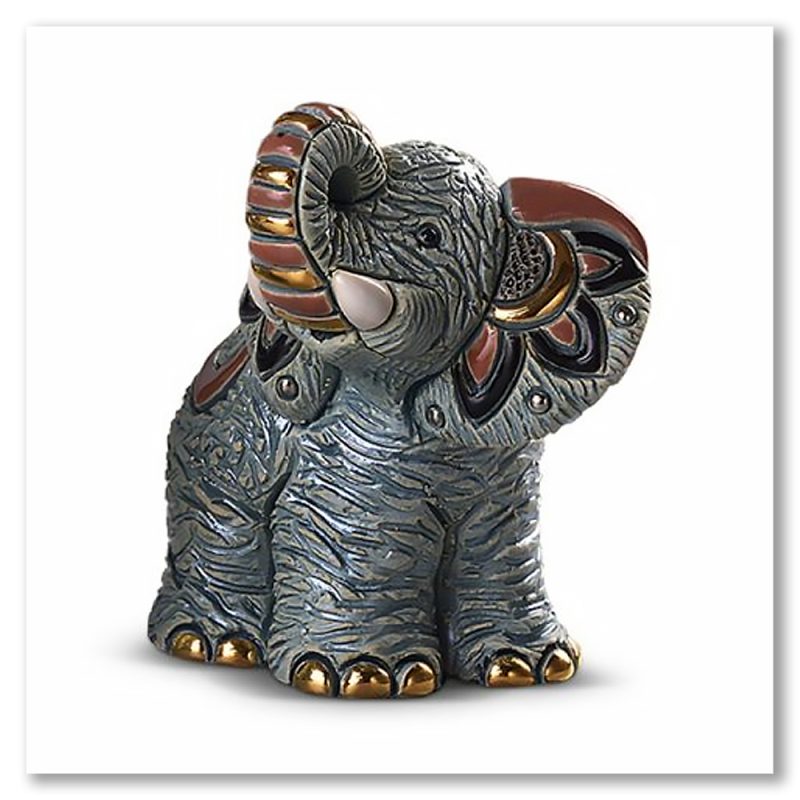 families-baby-samburu-elephant-gold-leaf-sculptures-de-rasa-ceramics-figurines-collectable