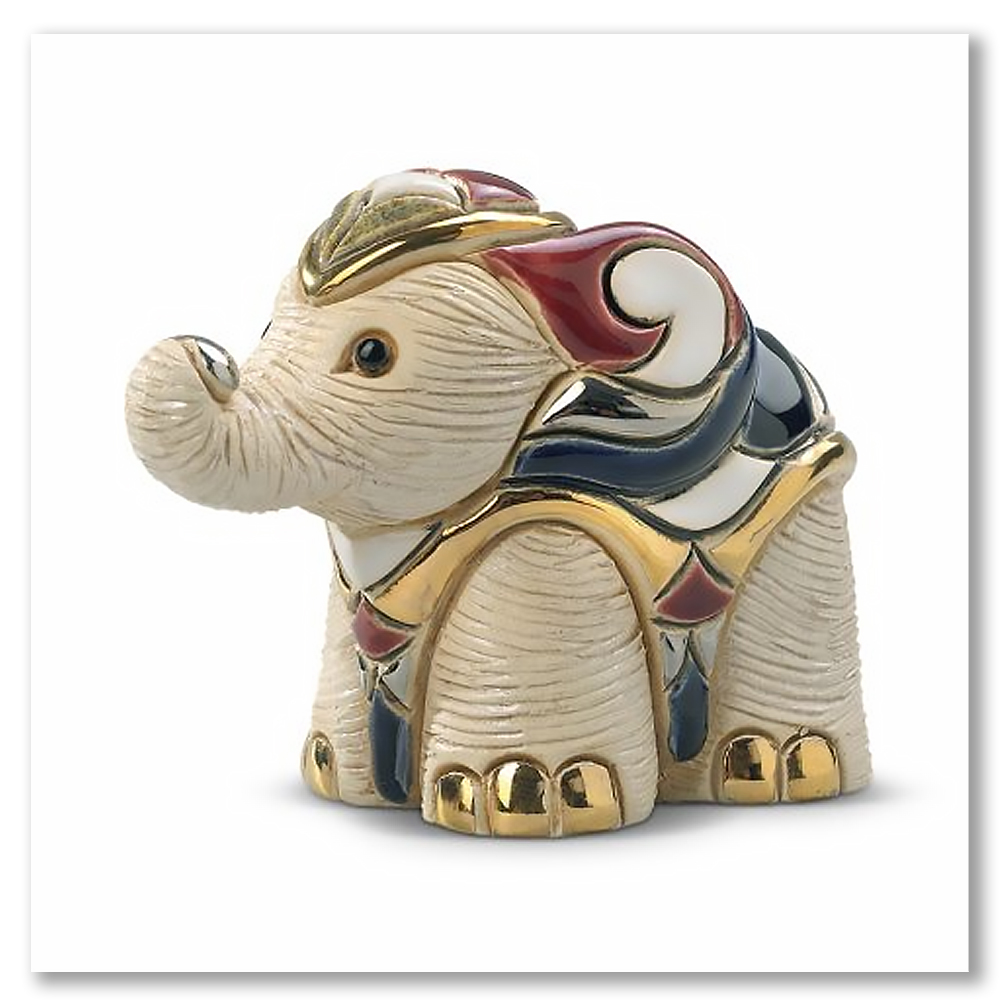 families-baby-white-elephant-gold-leaf-sculptures-de-rasa-ceramics-figurines-collectable