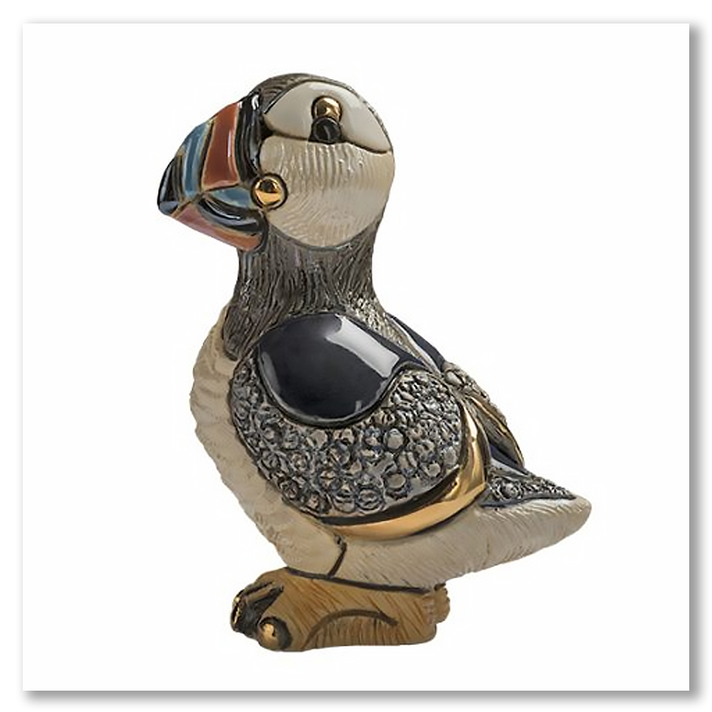 families-puffin-gold-leaf-sculptures-de-rasa-ceramics-figurines-collectable