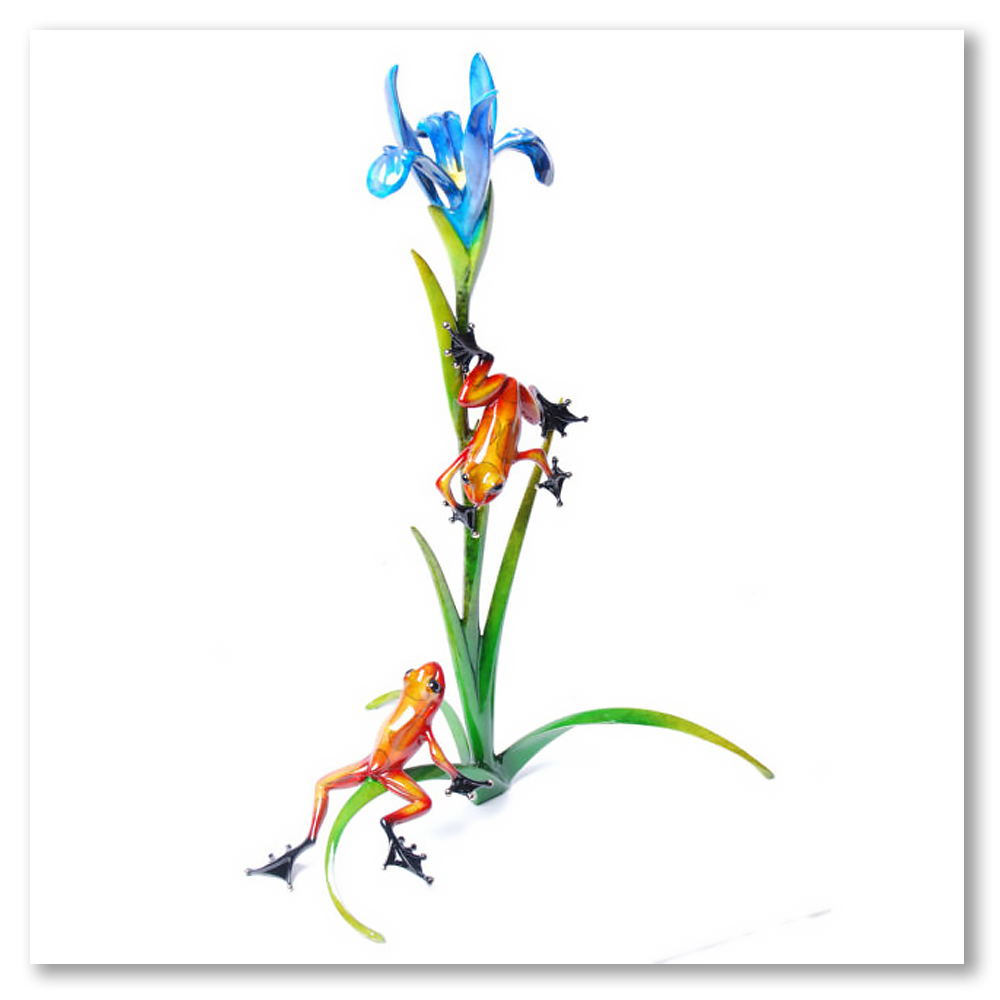 iris-frogman-solid-bronze-frogs-tim-cotterill