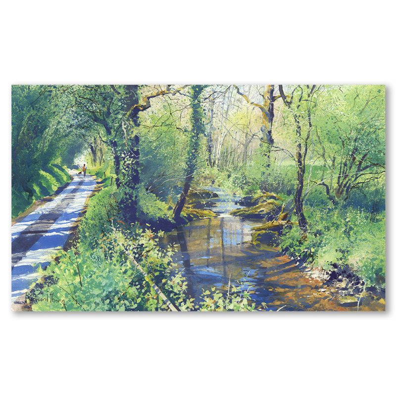 laneside-richard-thorn-art-landscape-nature-riverscape-seascapes-framed-wall-art-prints-devon-cornwall-woodland-english-countryside-limited-edition