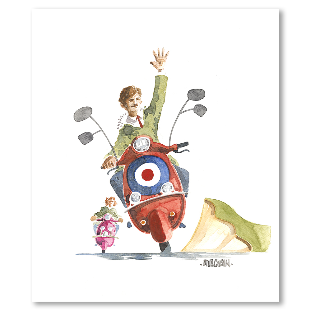 mods-off-to-brighton-mate-mike-jackson-art