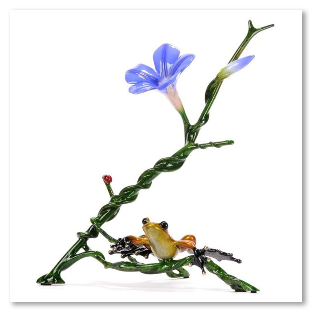 morning-glory-frogman-solid-bronze-frogs-tim-cotterill