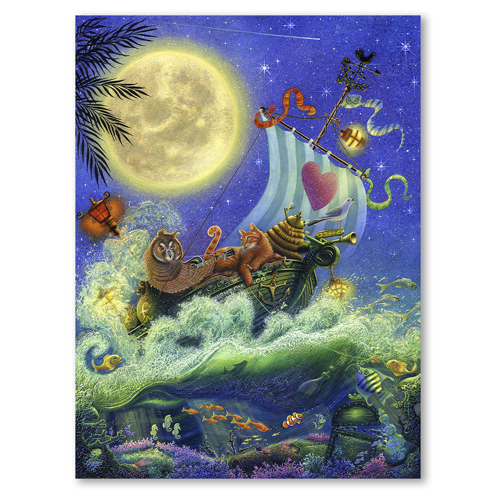 owl-and-the-pussycat-peter-sherburne-art-framed-wall-art-print