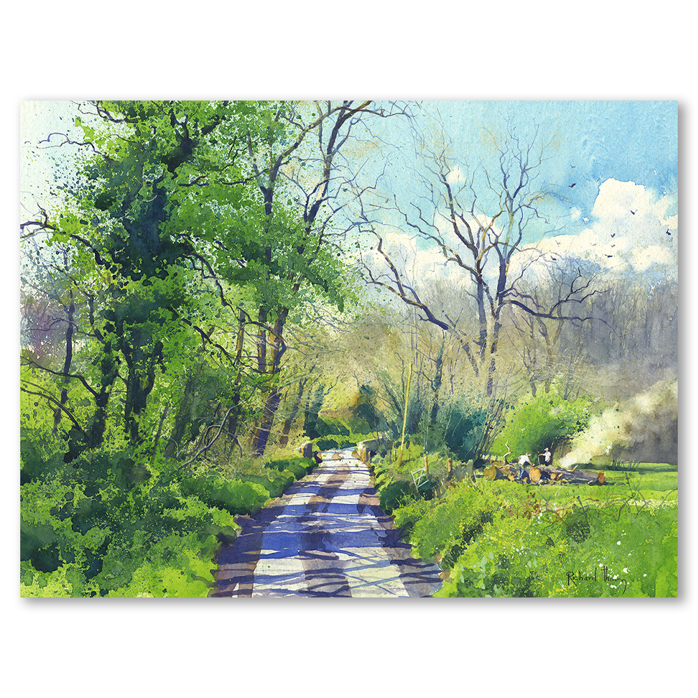 spring-clearing-richard-thorn-art-landscape-nature-riverscape-seascapes-framed-wall-art-prints-devon-cornwall-woodland-english-countryside-limited-edition