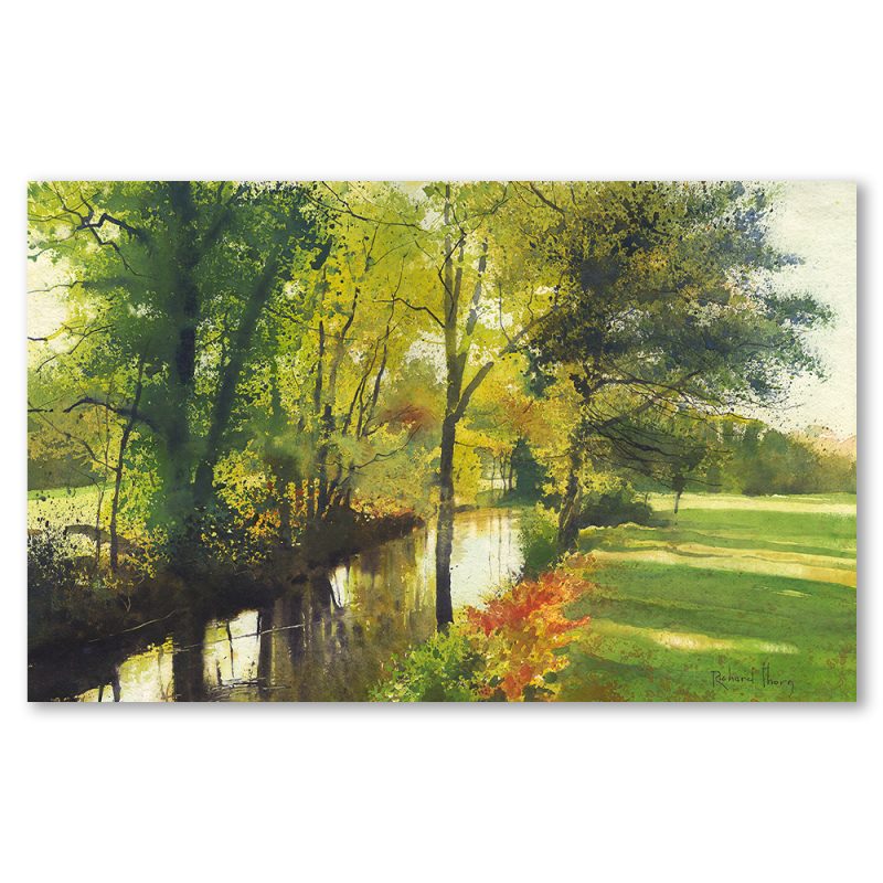 the-quiet-of-autumn-richard-thorn-art-landscape-nature-riverscape-seascapes-framed-wall-art-prints-devon-cornwall-woodland-english-countryside-limited-edition