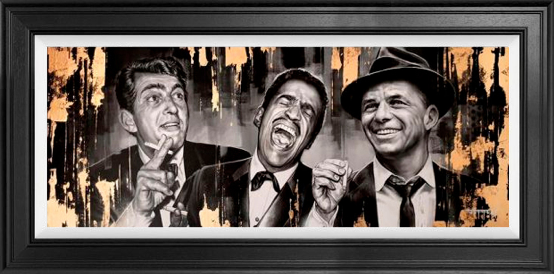 The-Rat-Pack-canvas-Ben-Jeffery-art-framed