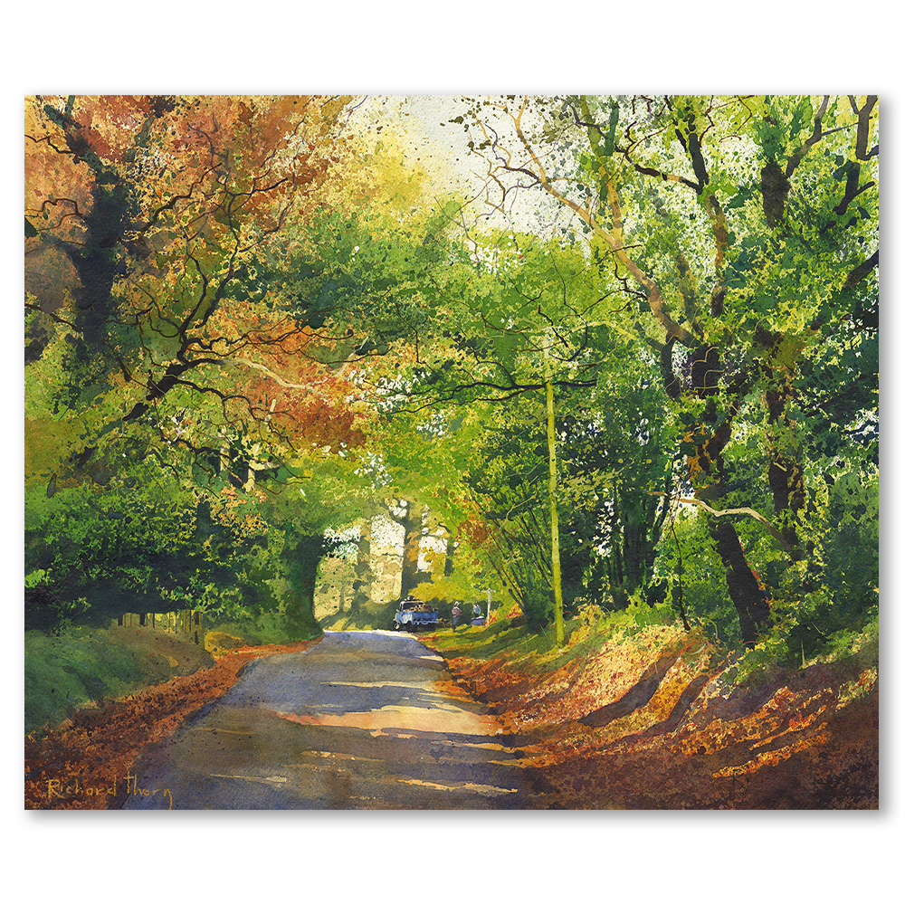 winter-log-delivery-richard-thorn-art-landscape-nature-riverscape-seascapes-framed-wall-art-prints-devon-cornwall-woodland-english-countryside-limited-edition