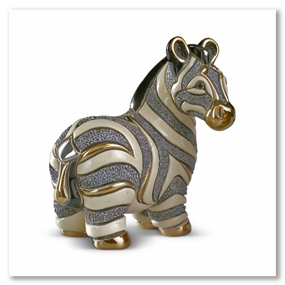 zebra-gold-leaf-sculptures-de-rasa-ceramics-figurines-collectable