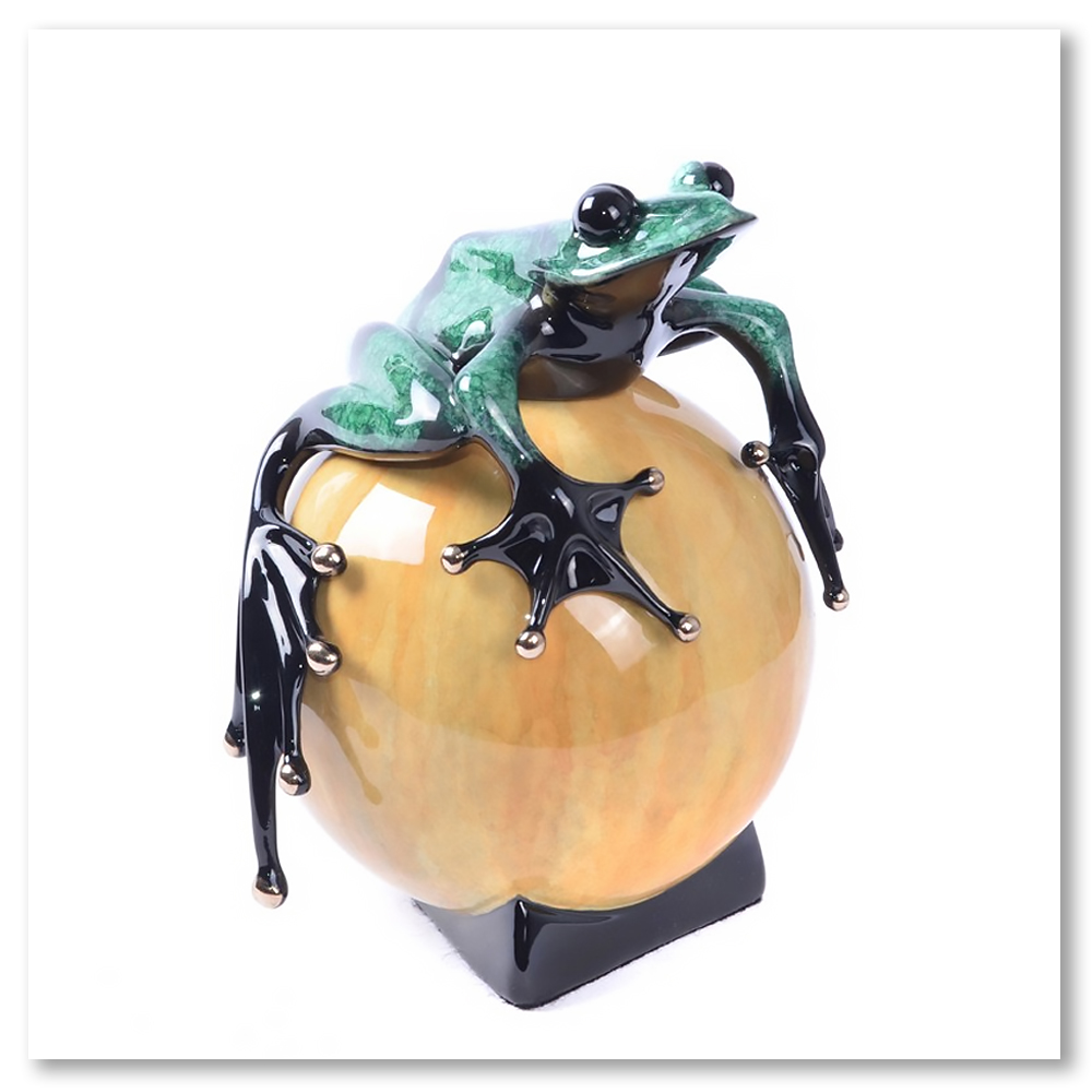 havin-a-ball-frogman-solid-bronze-frogs-tim-cotterill