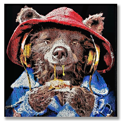 Zalini-art-paddington-bear-cute-animals-original-painting-scribble