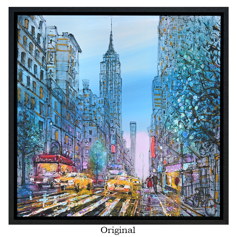 Big-Apple-original-painting-framed-Nigel-Cooke