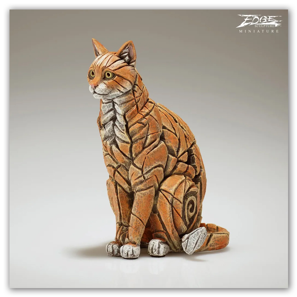 Miniature Sitting Cat (Ginger) - Image 3