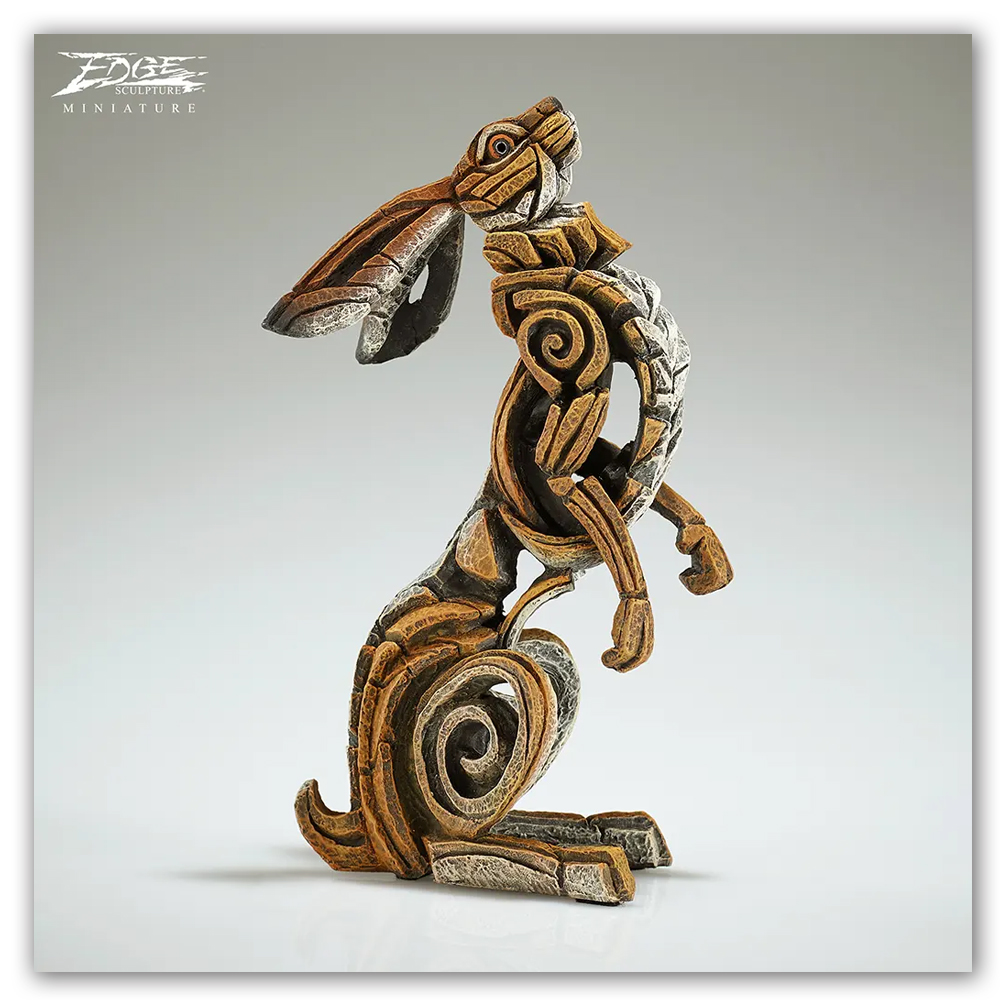 Miniature Star Gazing Hare Edge Sculpture EDMIN17 Matt Buckley Haddon Galleries 2