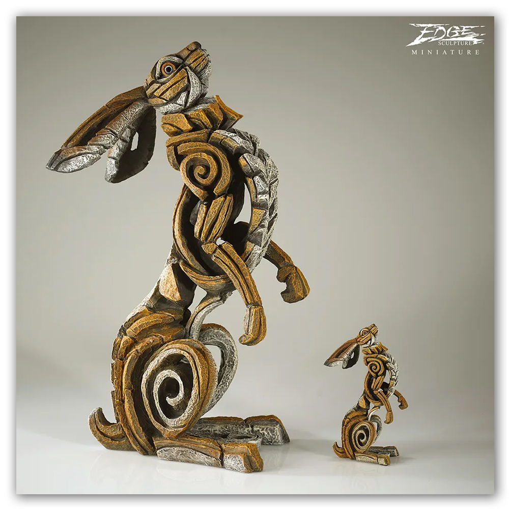 Miniature Star Gazing Hare Edge Sculpture EDMIN17 Matt Buckley Haddon Galleries 5