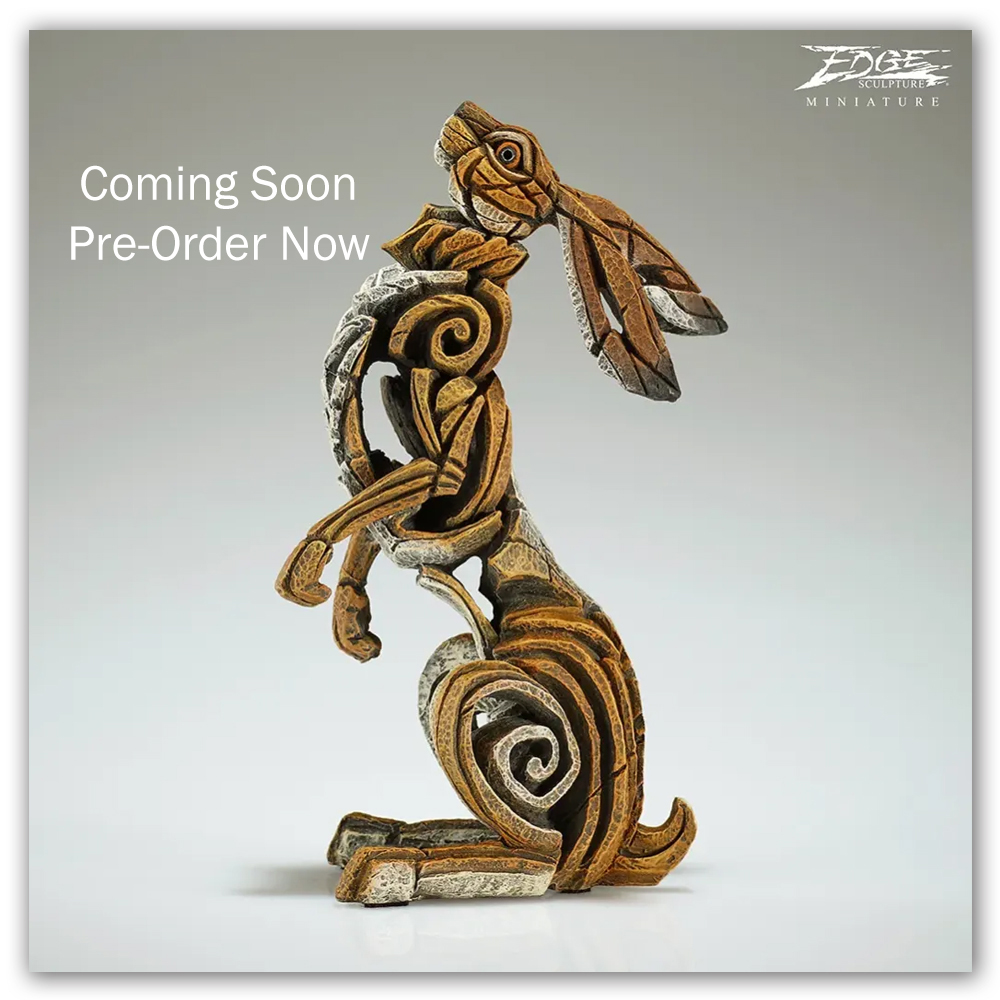 Miniature Star Gazing Hare Edge Sculpture EDMIN17 Matt Buckley Haddon Galleries coming soon