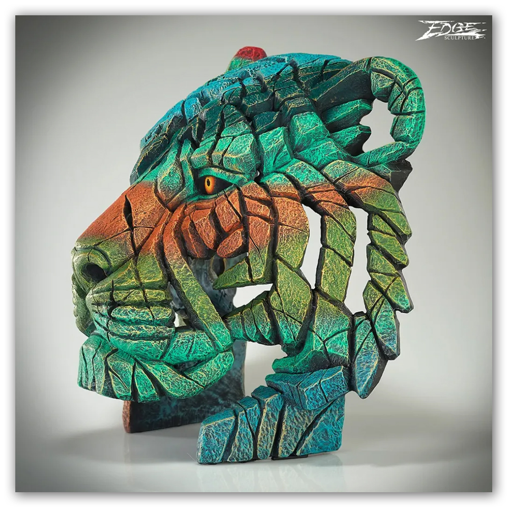 Tiger Bust Jungle Hunter Signature Series Time Limited Edition Edge Sculpture EDb31JH Matt Buckley Haddon Galleries 3