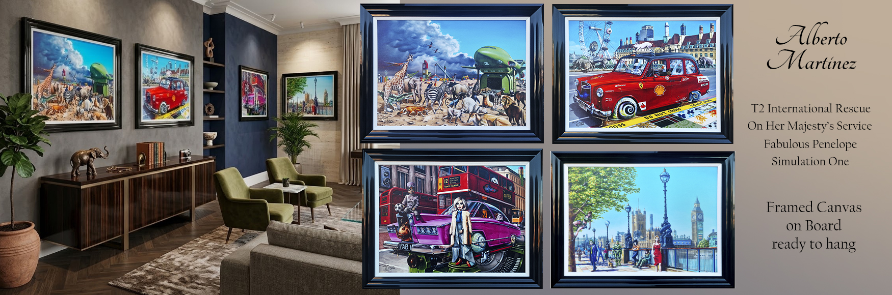 Alberto Martinez Frames prints at Haddon Galleries