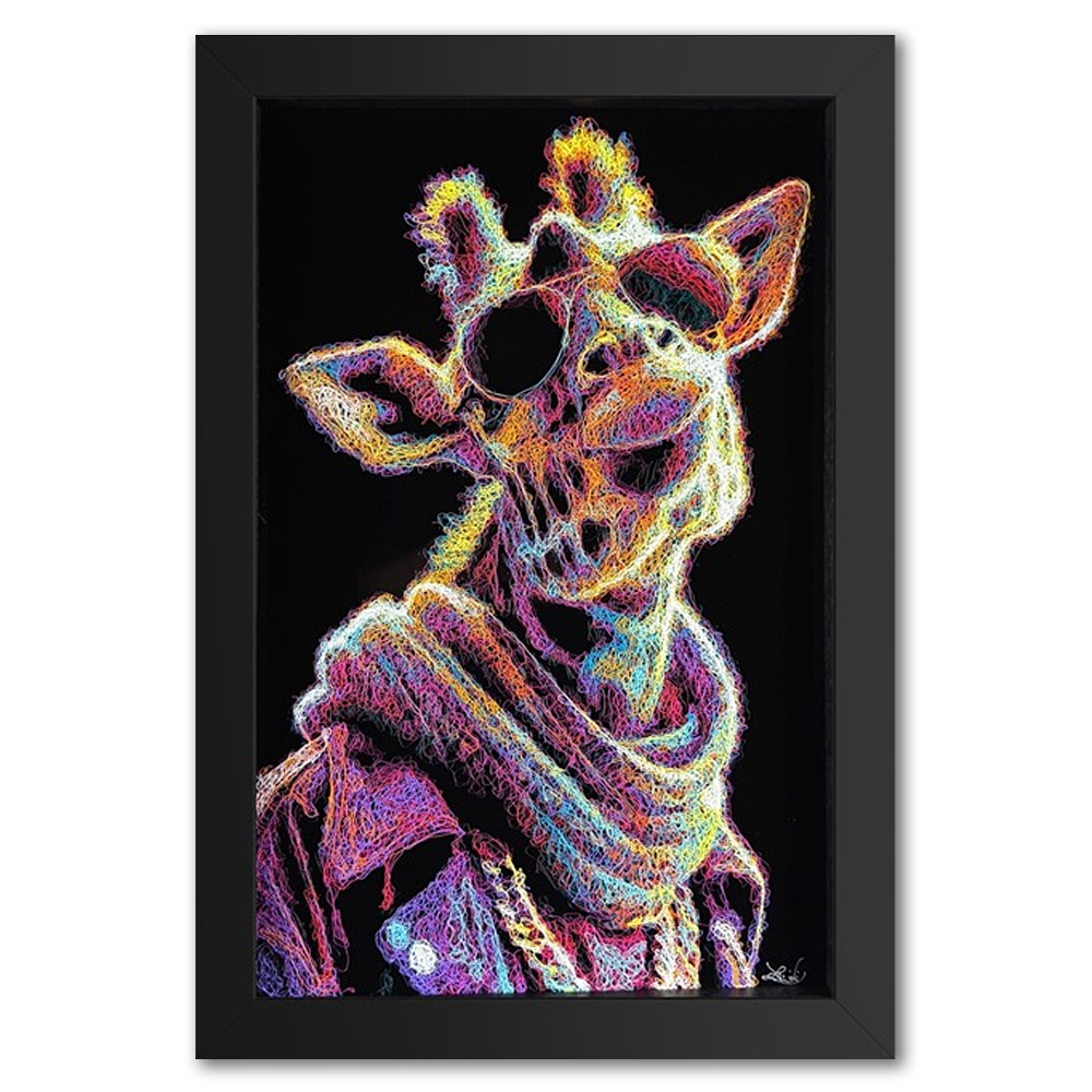 Gorgeous George Original Giraffe sribble art by Zalini Haddon Galleries