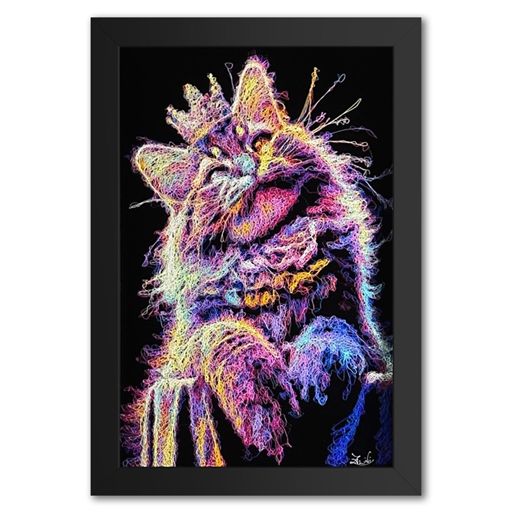 My House My Rules Original Cat sribble art by Zalini Haddon Galleries