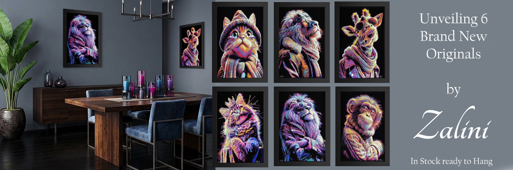 Zalini art Haddon Galleries 6 new originals